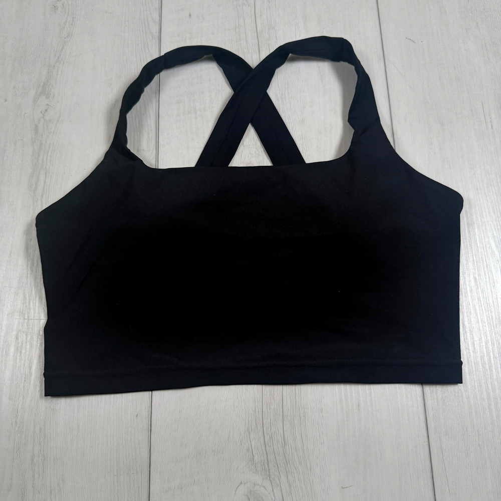MOUSSY Studiowear Japan Black Sportsbra Women's Medium Yoga Running Pilates